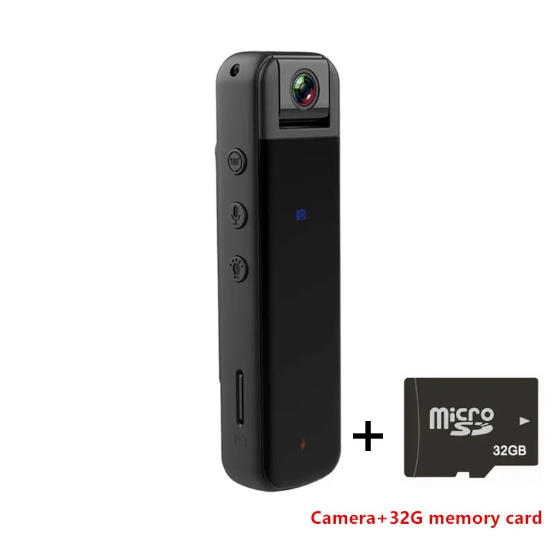 1080P HD Night Vision Mini WiFi Camera - Perfect for Sports, Outdoor Adventures, and Law Enforcement Recording