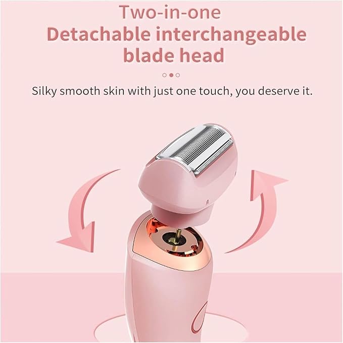 Electric Razors for Women 2 in 1 Bikini Trimmer Face Shavers Hair Removal for Underarms Legs Ladies Body Trimmer IPX7 Waterproof