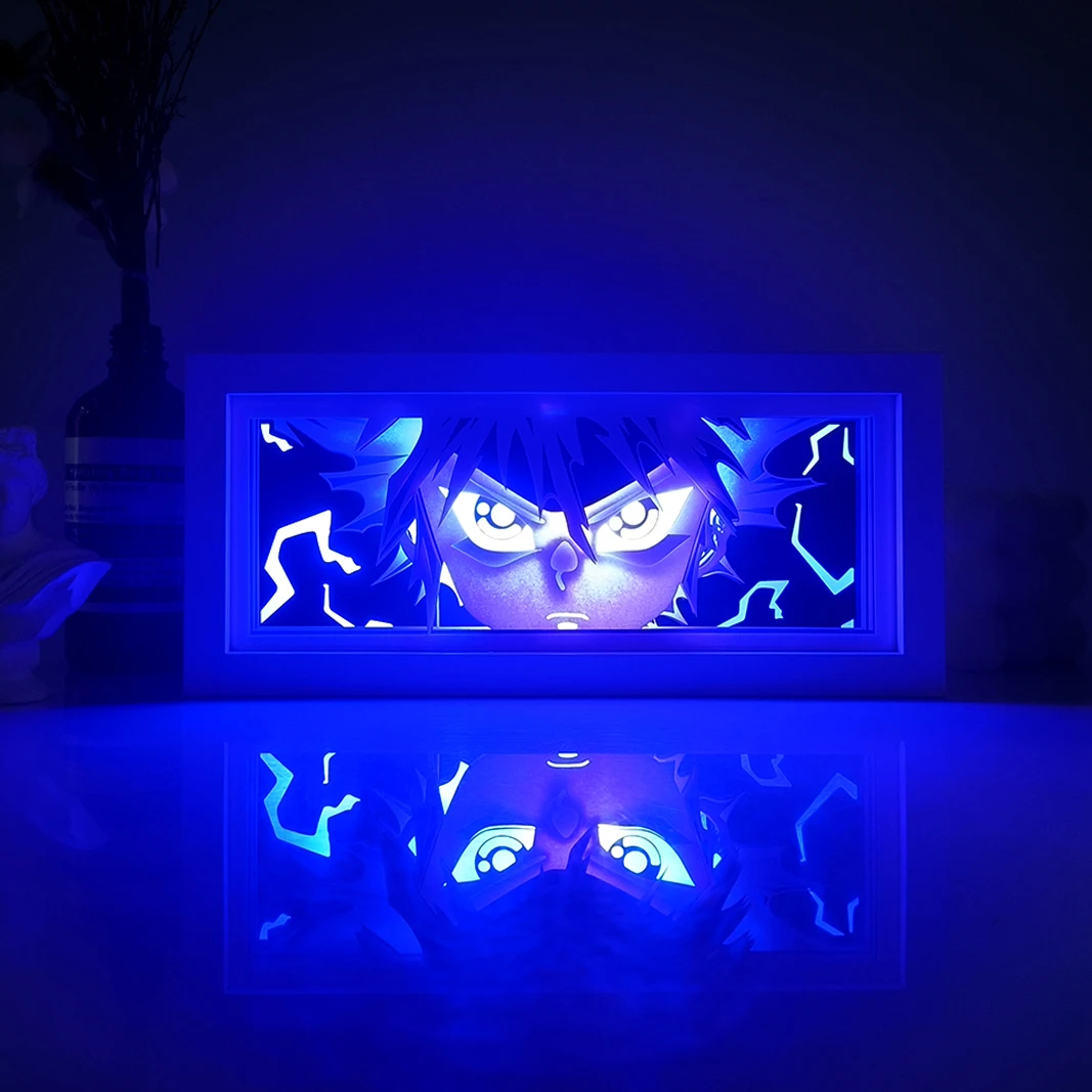 Dragon Ball Anime Series Paper-Cut Light Room Bedroom Night Light Remote Control Colorful Light Box Atmosphere Light