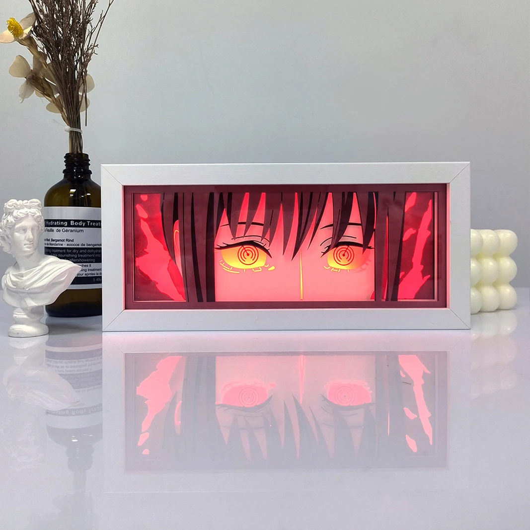 Dragon Ball Anime Series Paper-Cut Light Room Bedroom Night Light Remote Control Colorful Light Box Atmosphere Light